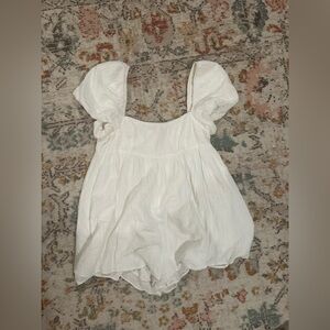 Princess Polly White Puff romper